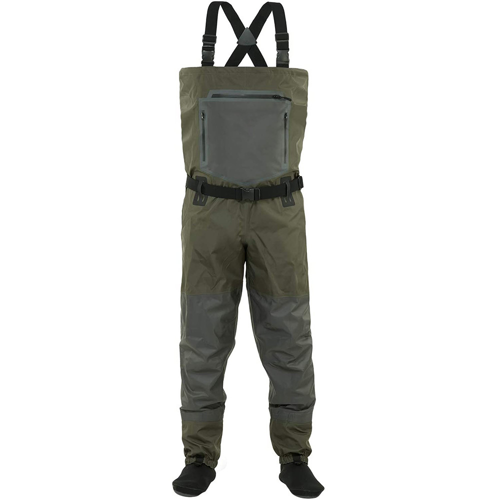 Cuissardes imperméables Yuelei WM-12 - Vert Taille réglable Vente en gros