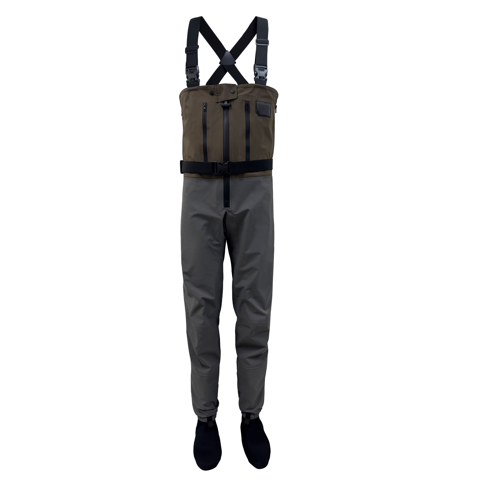 Yuelei WM-9x Wader Gris Foncé Taille Réglable Double Poches Vente en Gros