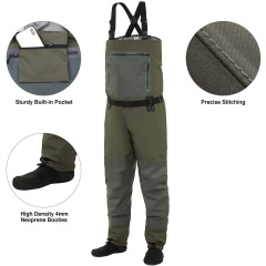 Yuelei WM-12 Wasserdichte Wathose - Grün Verstellbare Taille Großhandel