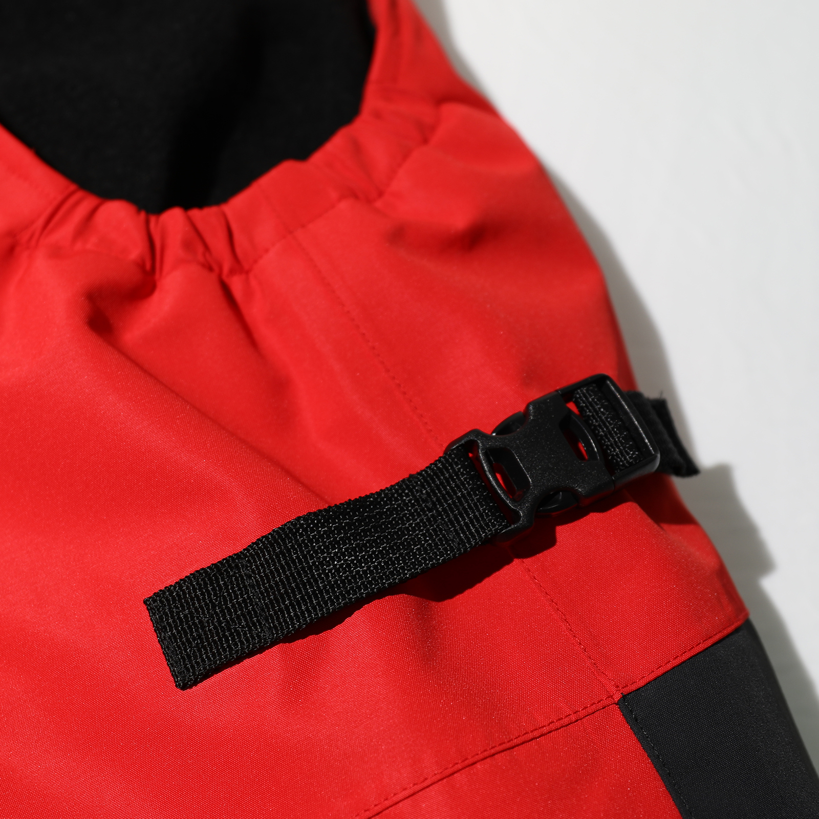 Red Sailing Suit with Adjustable Velcro Leg Hem and Fleece Lining