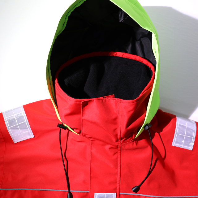 Yuelei Rote Segeljacke mit Neoprenbündchen