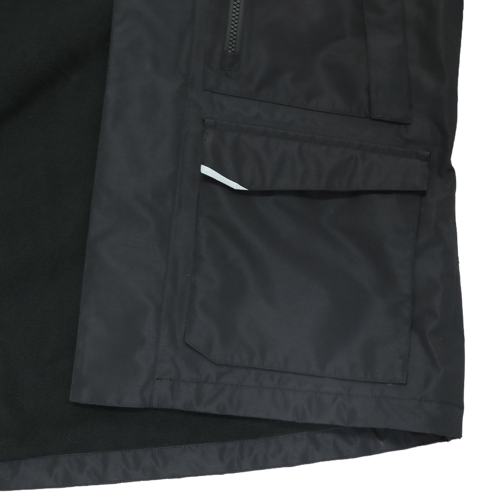 Yuelei Black and Orange Sailing Jacket with Polar Fleece Lining