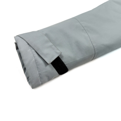 Sailing Gray Jacket: Fluorescent Green Hood Arm Pocket Wholesale