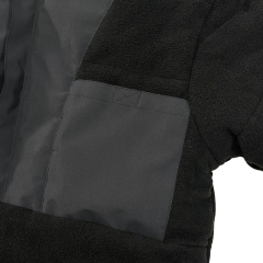 Yuelei Black and Neon Green Sailing Jacket with Polar Fleece Lining