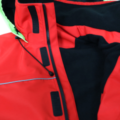 Yuelei Rote Segeljacke mit Neoprenbündchen