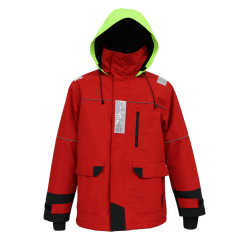 Yuelei Rote Segeljacke mit Neoprenbündchen