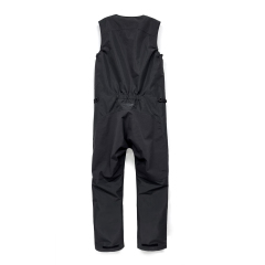 Black Sailing Suit with Adjustable Velcro Leg Hem and Fleece Lining