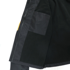Yuelei Black and Orange Sailing Jacket with Polar Fleece Lining