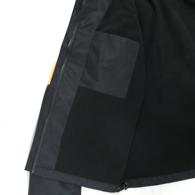 Yuelei Black and Orange Sailing Jacket with Polar Fleece Lining