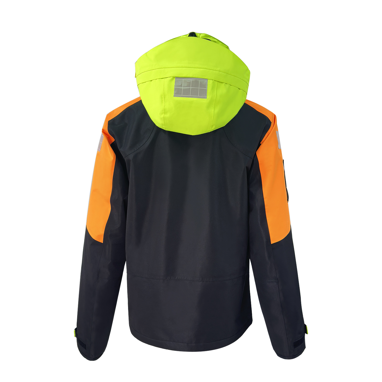 Yuelei Black and Orange Sailing Jacket with Polar Fleece Lining
