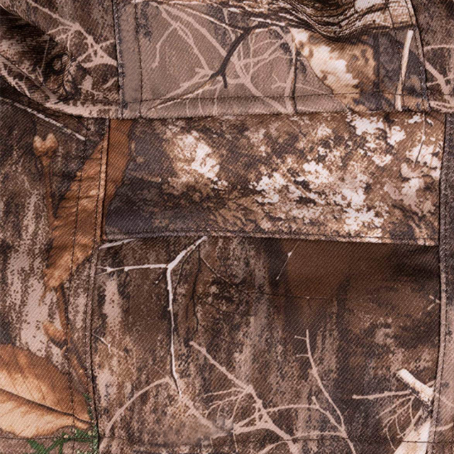 Camouflage Fleece-Jagdjacke: Atmungsaktiv Unterarm Wasserdicht