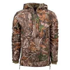 Camouflage Fleece-Jagdjacke: Atmungsaktiv Unterarm Wasserdicht