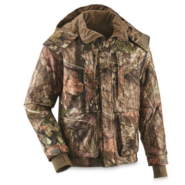 Veste de chasse camouflage doublée en polaire – Imperméable et chaude