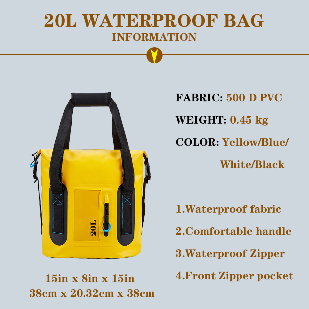 Anpassbare wasserdichte 20-Liter-Tasche – Robuste Ausrüstung für Outdoor-Abenteuer