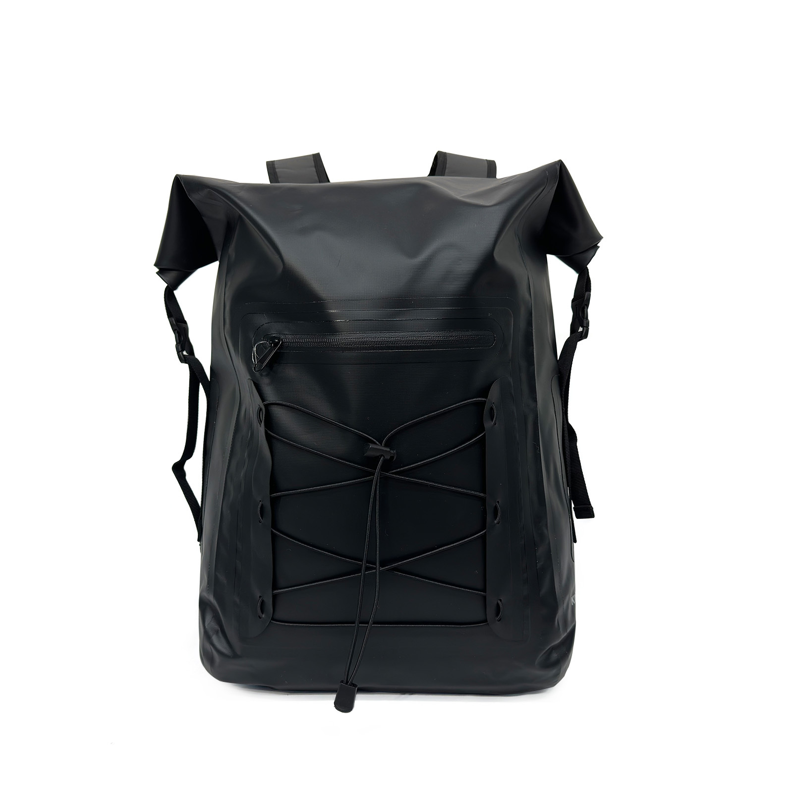 Sac à dos imperméable au design classique noir, parfait pour l'extérieur
