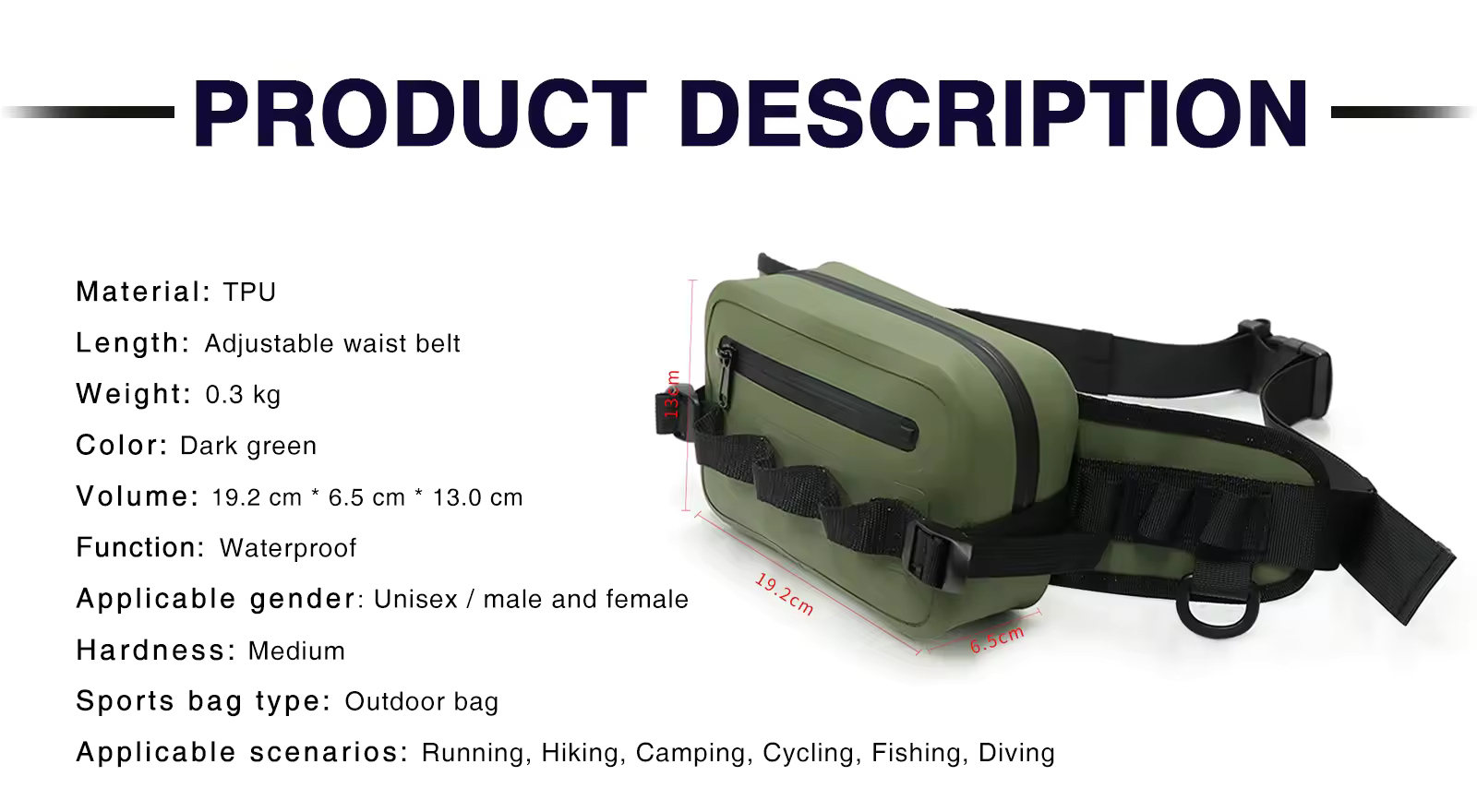 Dark Green TPU Waterproof Bag for All Adventures Wholesale