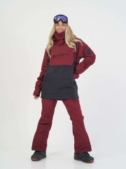 Women's Jacket BURGUNDY Black Waterproof Wholesales