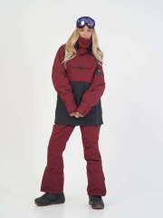 Women's Jacket BURGUNDY Black Waterproof Wholesales