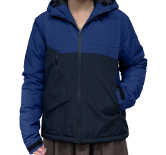 Purple and Black Ski Jacket: Snow Skirt Design for Wholesale
