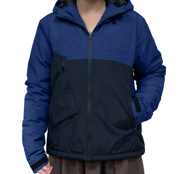 Purple and Black Ski Jacket: Snow Skirt Design for Wholesale