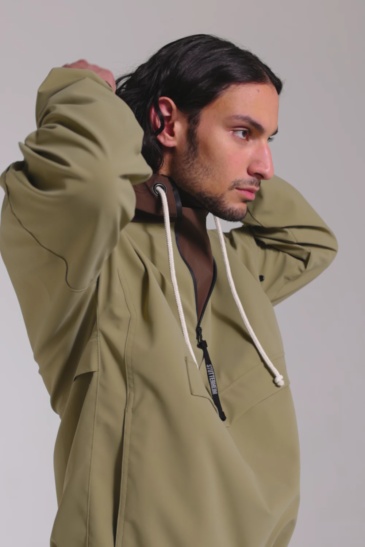 Matte trench coat men's waterproof