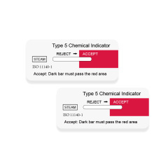 Pressure steam sterilization chemical indicator card (five types of cards/creeping cards)