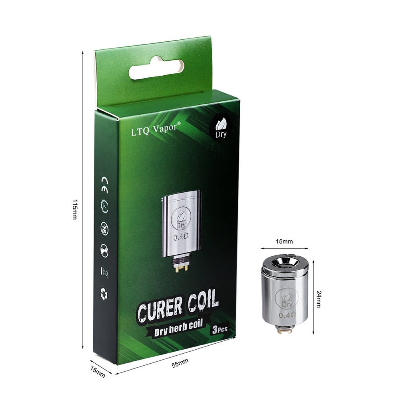 Dry Herb Concentrate Wax Oil Replacement Coils for LTQ Curer Kit