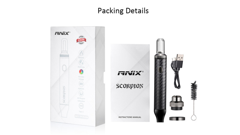 Newest Model Scorpion Wax Vaporizer – Original Dry Herb Oven Concentrate Pen