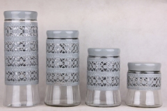 glass jar with s/s