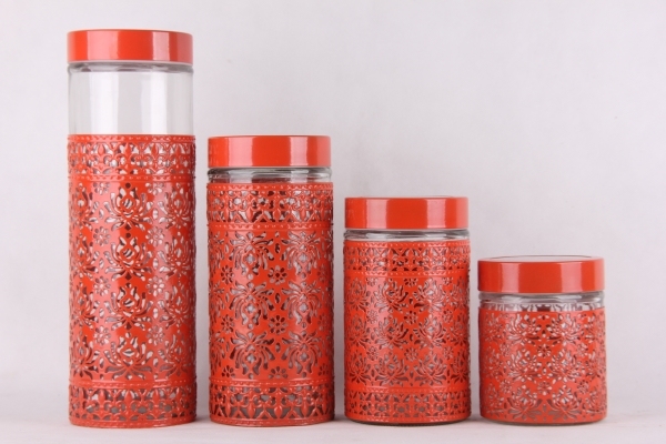 glass storage jar