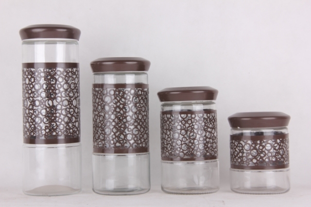 glass storage jar