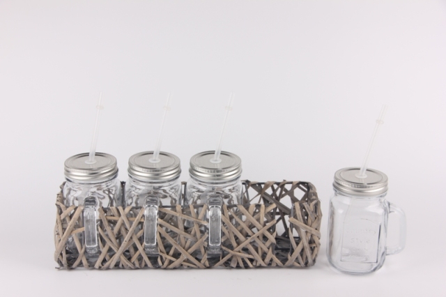450ML; GLASS JAR GLASS MASON JAR