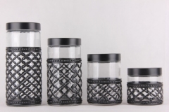 glass storage jar