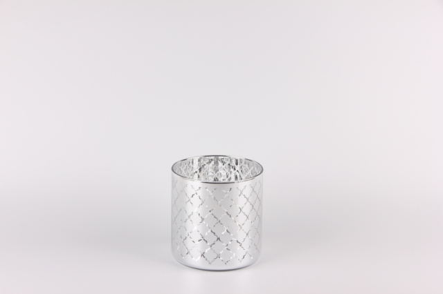 Glass electroplating flowerpot