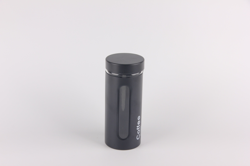 glass storage jar with s/s