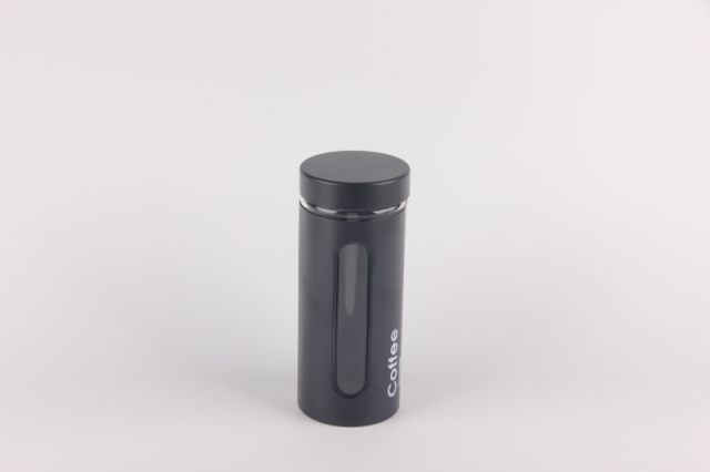 glass storage jar with s/s