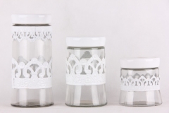 glass storage jar