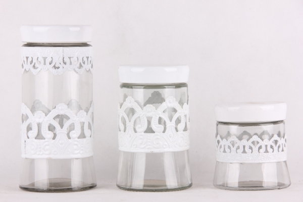 glass storage jar