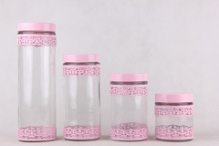 4 size glass storage jar