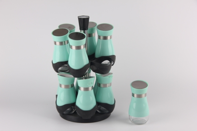 glass storage jar with s/s