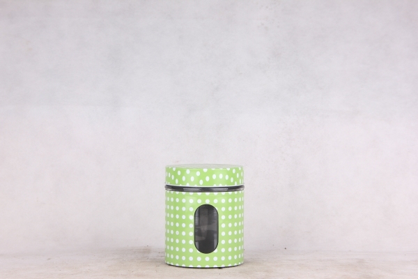 glass storage jar with s/s