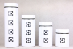 GLASS STORAGE JAR WITH S/S