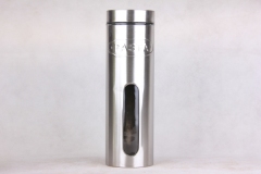GLASS STORAGE JAR WITH S/S