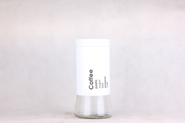 GLASS STORAGE JAR WITH S/S