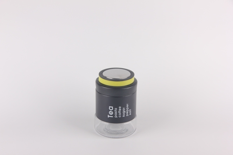 GLASS STORAGE JAR WITH S/S