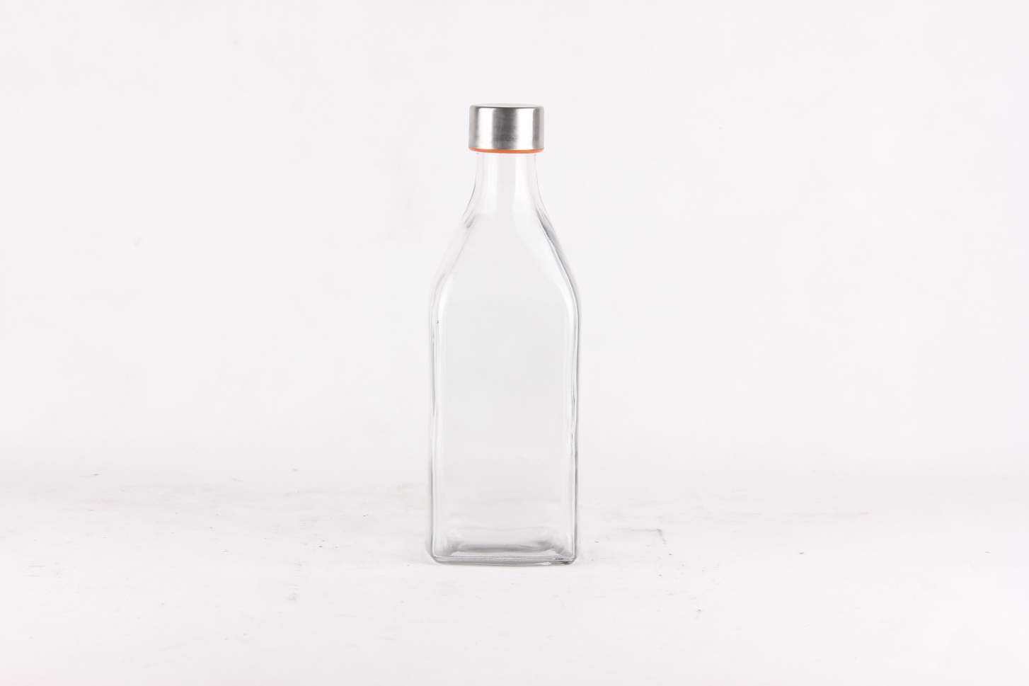 GLASS JAR /GLASS BOTTLE WITH METAL LID