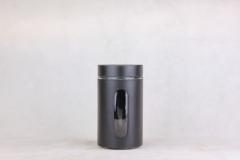 GLASS STORAGE JAR WITH S/S