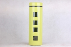 glass storage jar with s/s