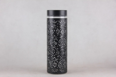 GLASS STORAGE JAR WITH METAL
