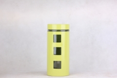 glass storage jar with s/s
